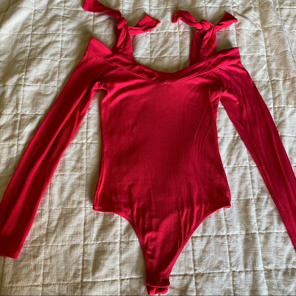 Red bodysuit